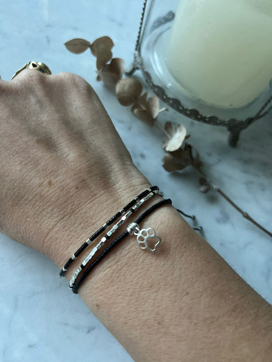 Pulsera Equilibrio Plata & Negro