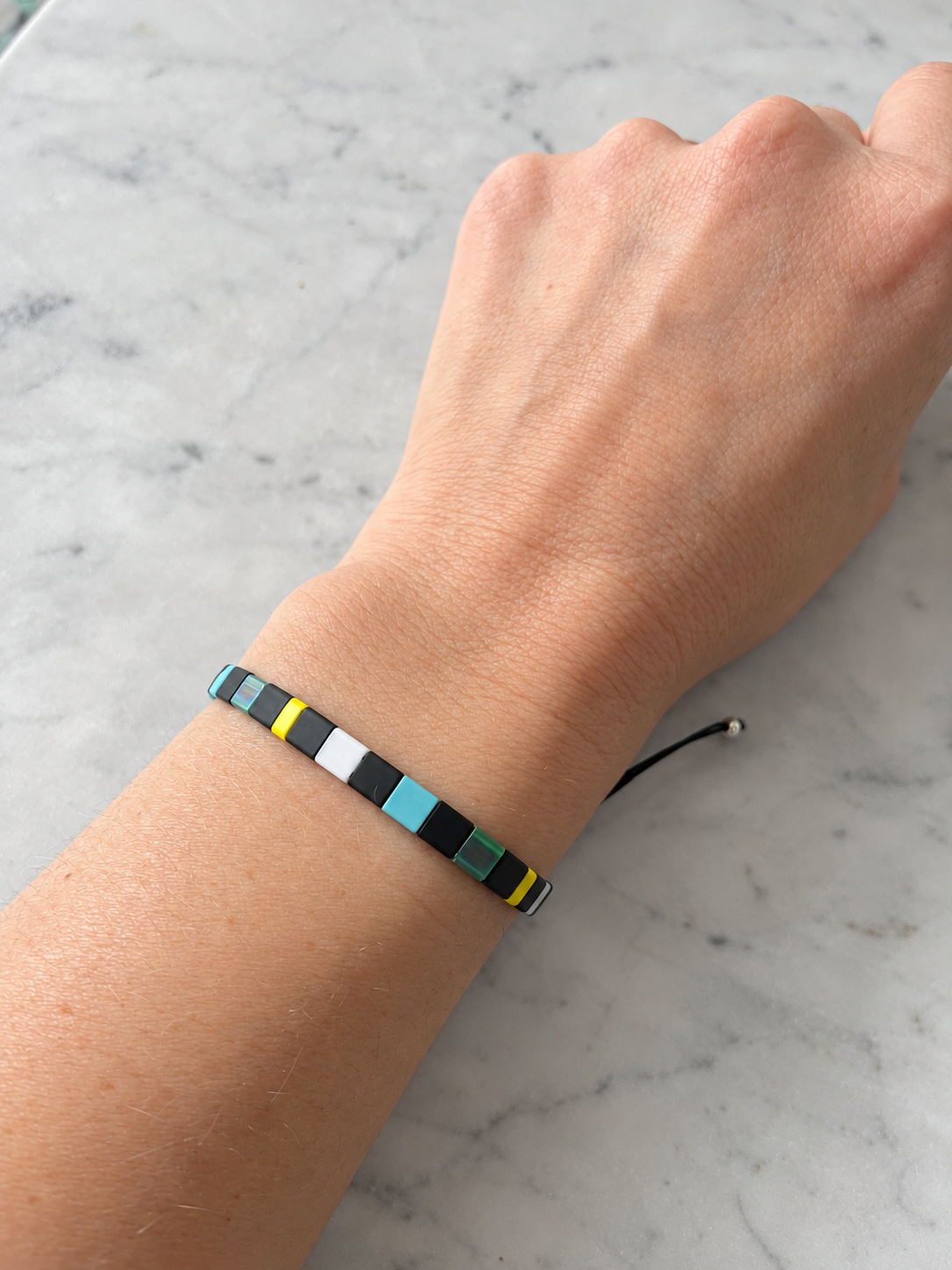 Pulsera cristales japoneses inspirada en O'Higgins – Ana Diseño (foto 3)