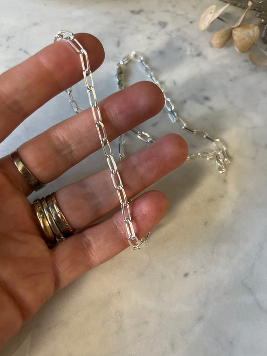 Cadena Limada gruesa 50cm unisex