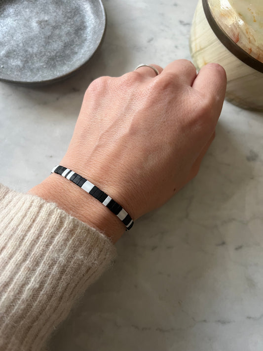 Pulsera de tila colores Blanco Eterno – Pulsera inspirada en Colo-Colo
