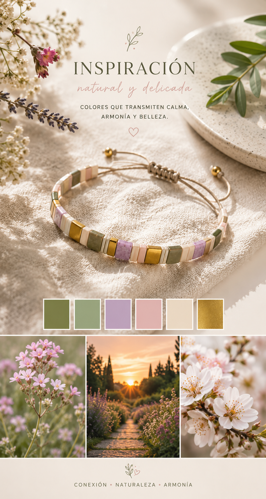 Pulsera de tila colores Jardín de Primavera