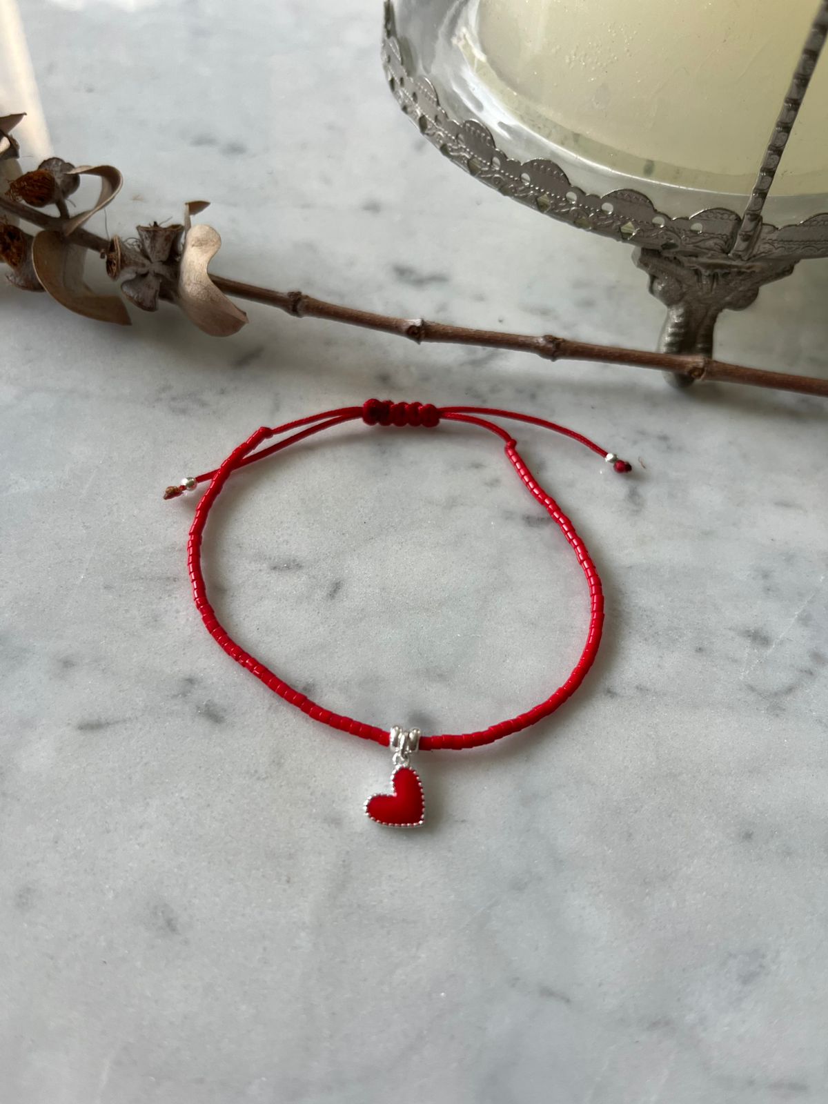 ❤️ Pulsera hilo rojo de protección Rojo Berry Love