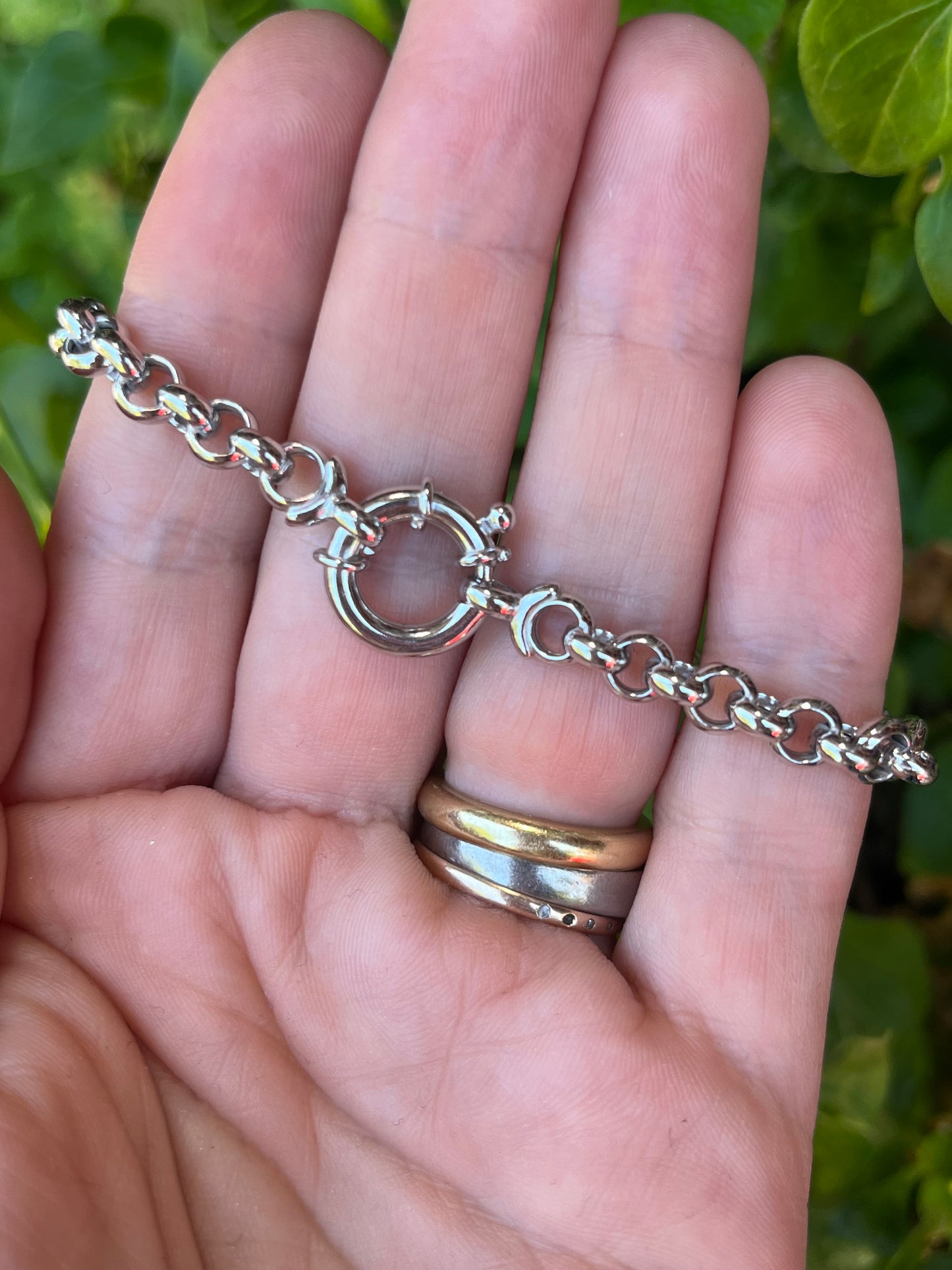 Pulsera rolo broche timón