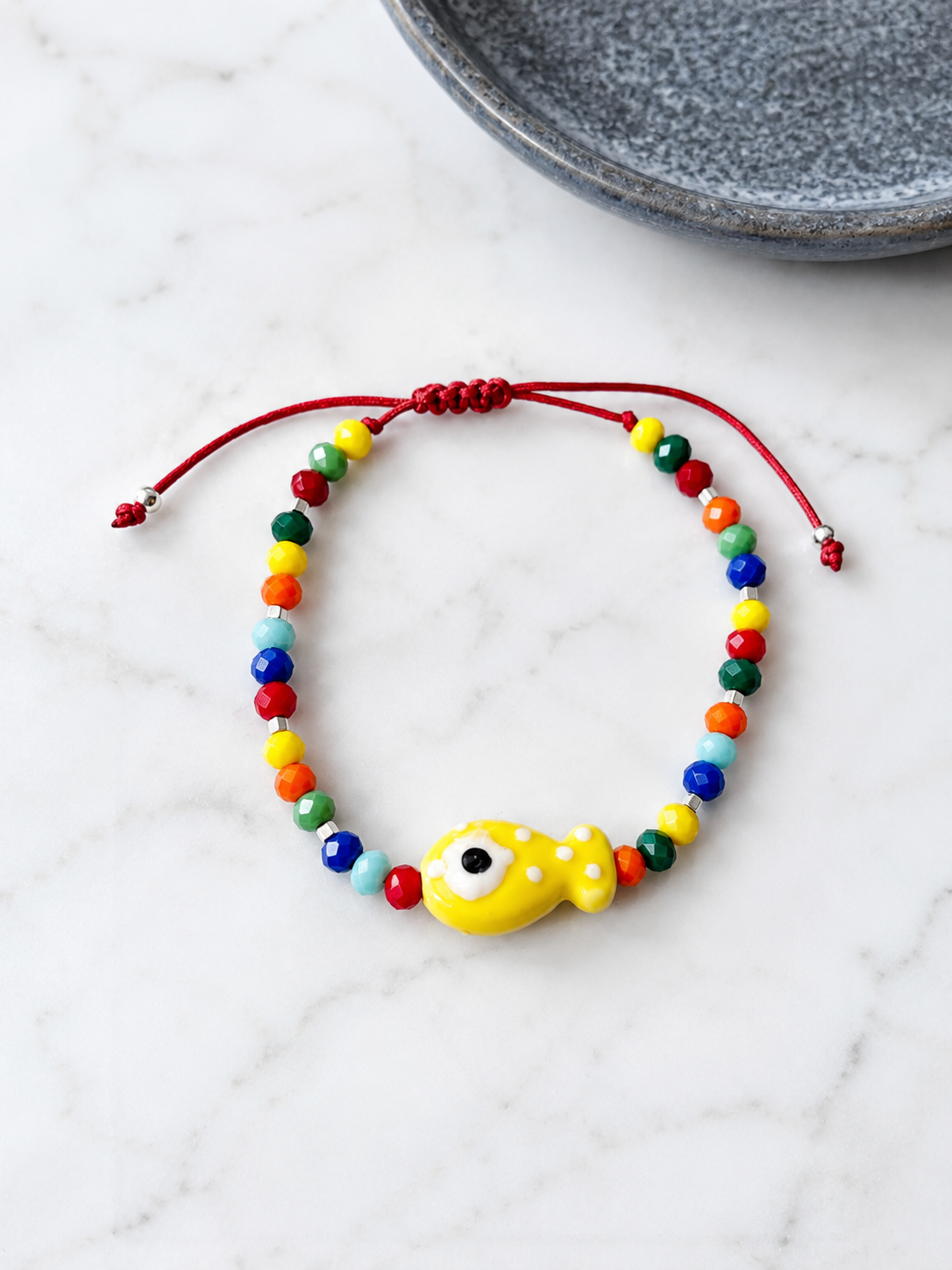 Pez de la Prosperidad – Pulsera de Cristales de colores