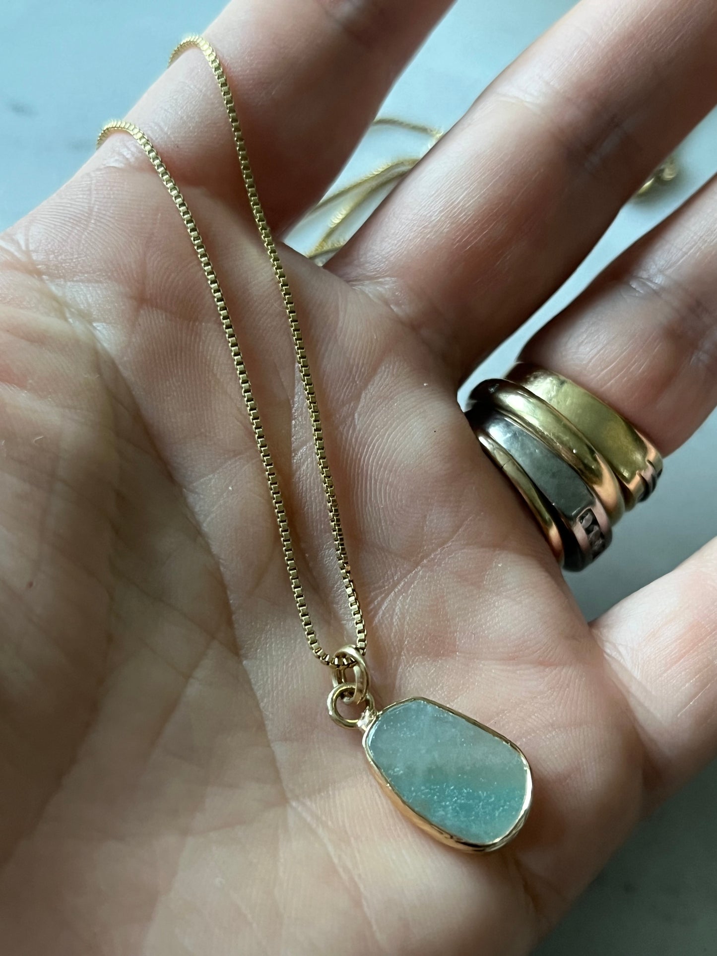 Cadena veneciana 69cm baño de oro