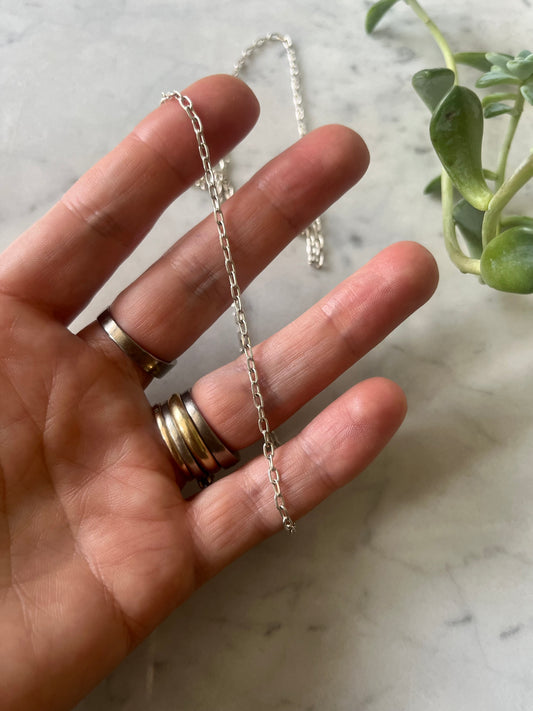 Cadena 60cm plata (sin virgen)