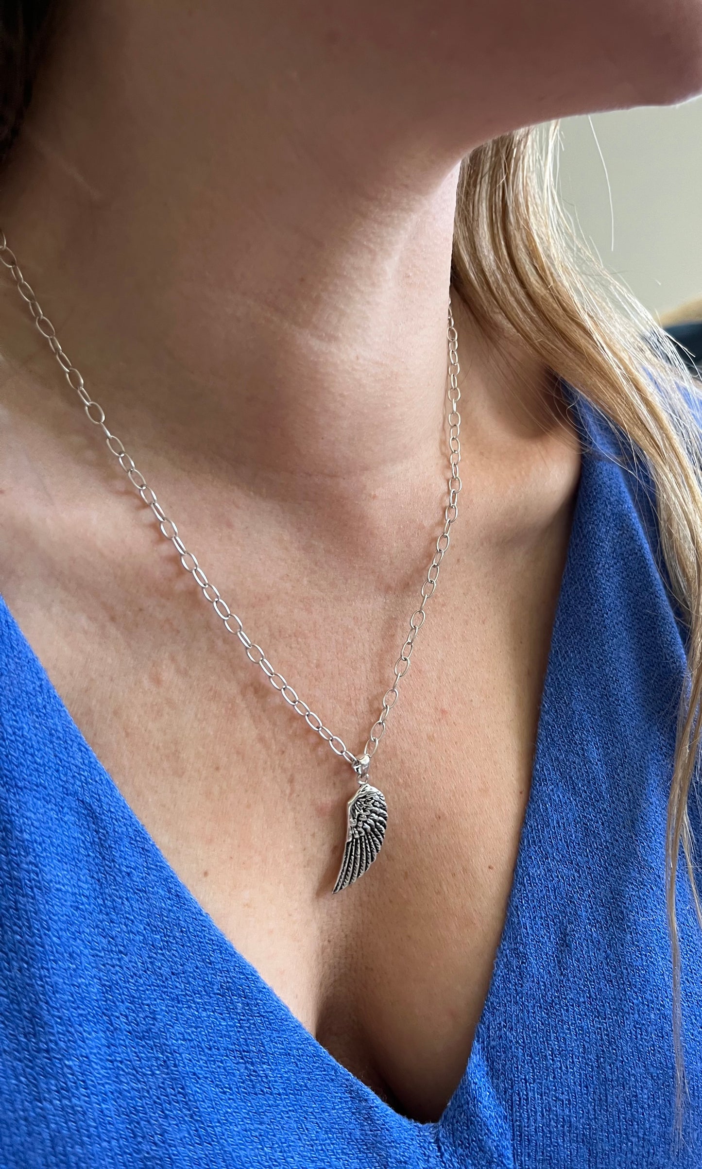 Cadena limada ovalada plata 50cm