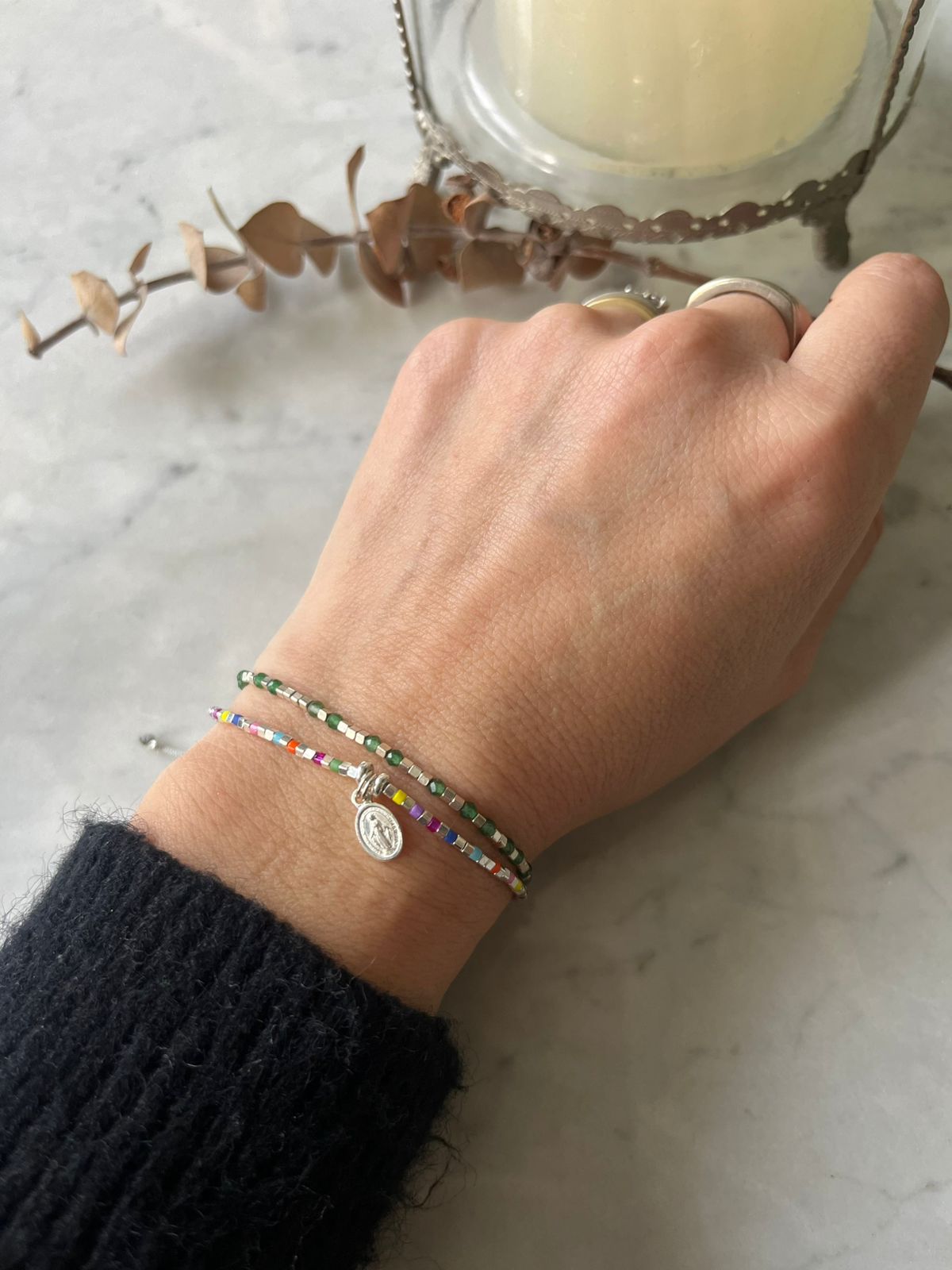 Pulsera Virgen de los Rayos – Protección y Luz Divina