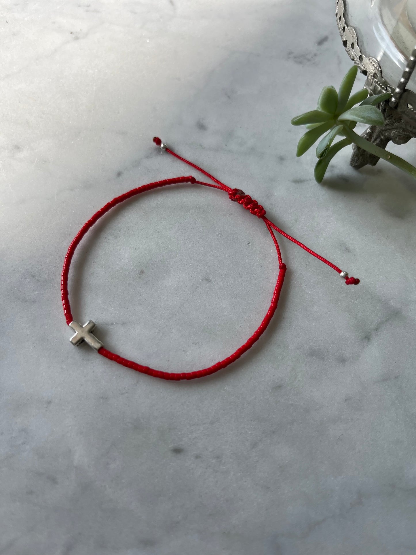 Pulsera de Protección con Cruz en Plata 925