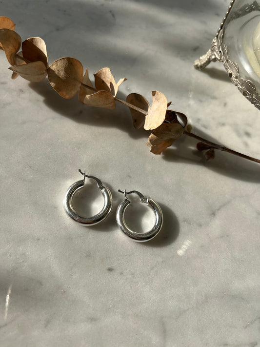 Aros de Plata Bold Curve