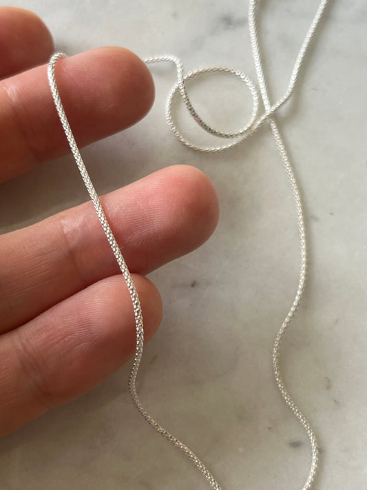 Cadena espuma plata 45cm