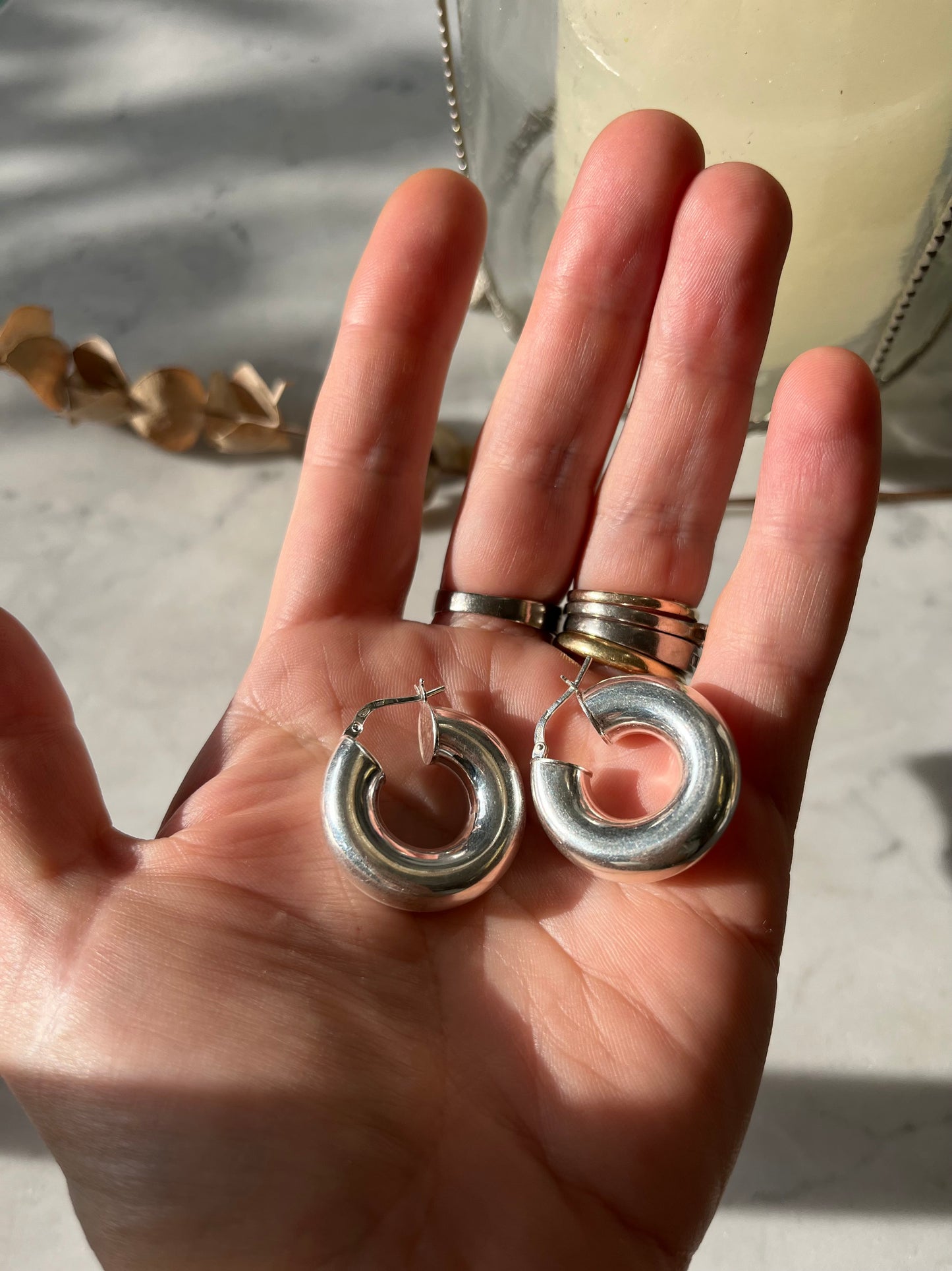 ✨ Aros de Plata Bold