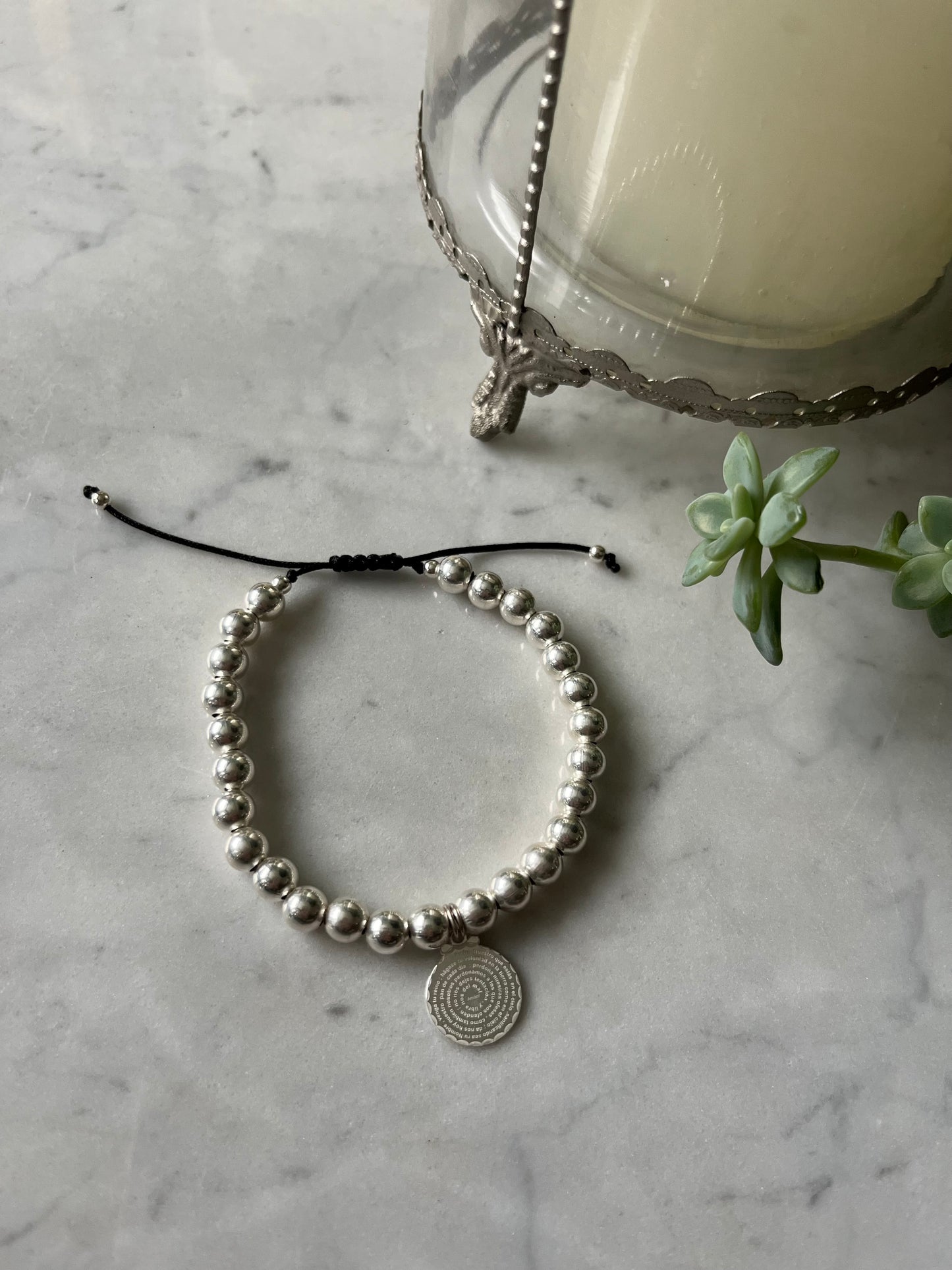 ✨ Pulsera Padre Nuestro en Plata ✨