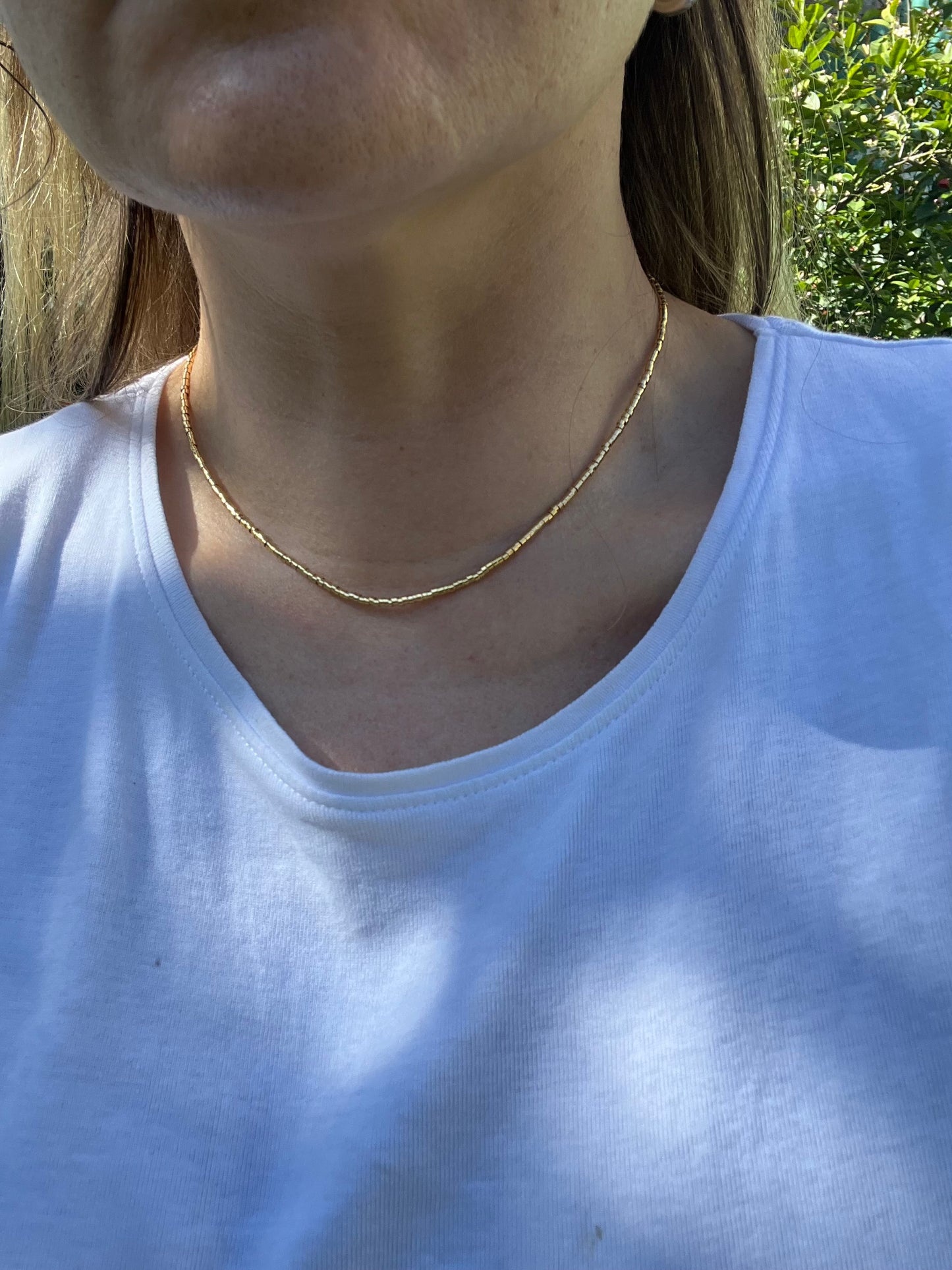 ✨ Cadena Minimal Oro 24k