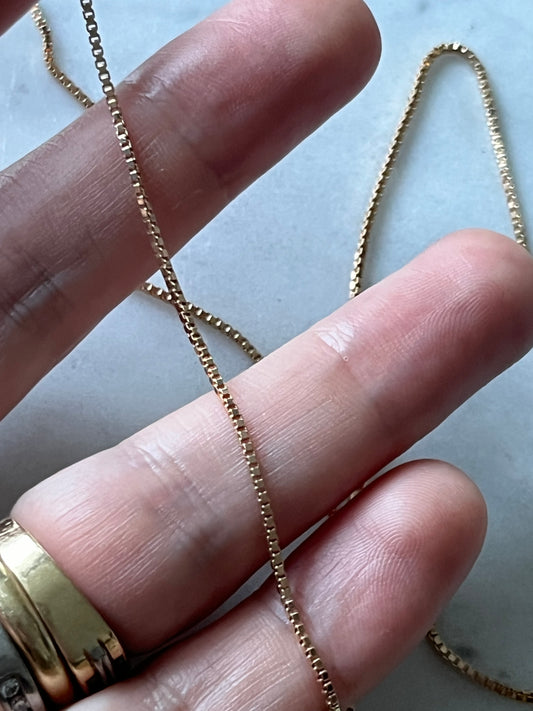 Cadena veneciana baño de oro 49cm