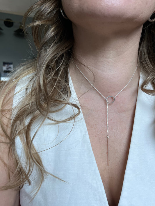 Cadena diseño plata ajustable