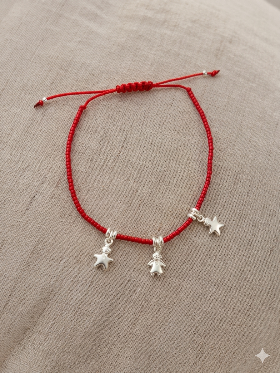 Pulsera hilo rojo niño niña niño