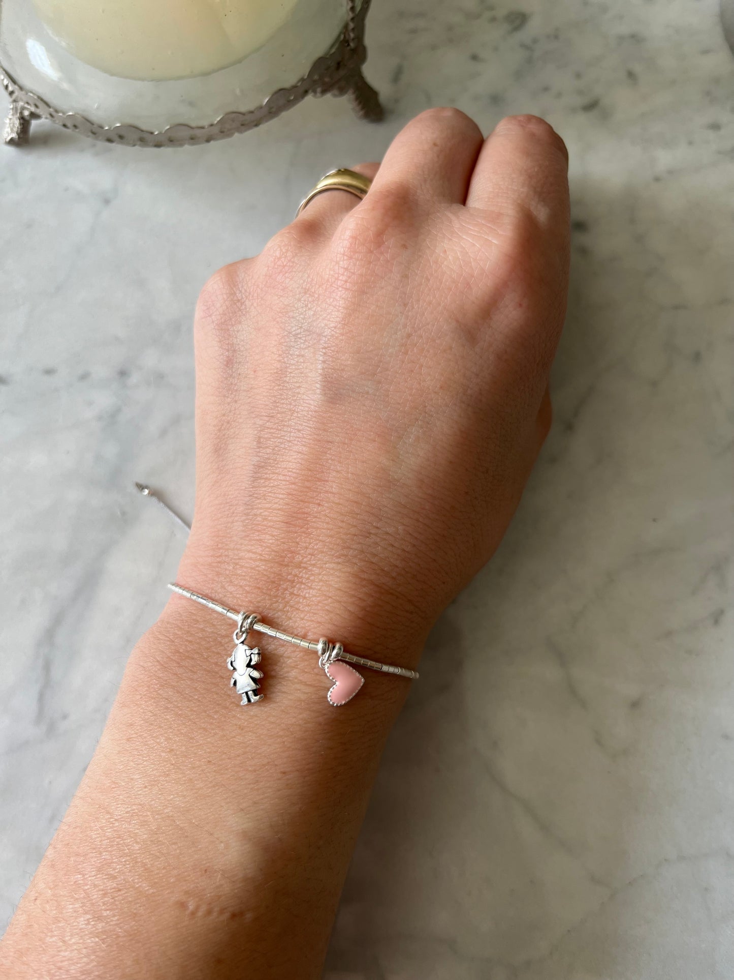 Pulsera mi corazón rosado