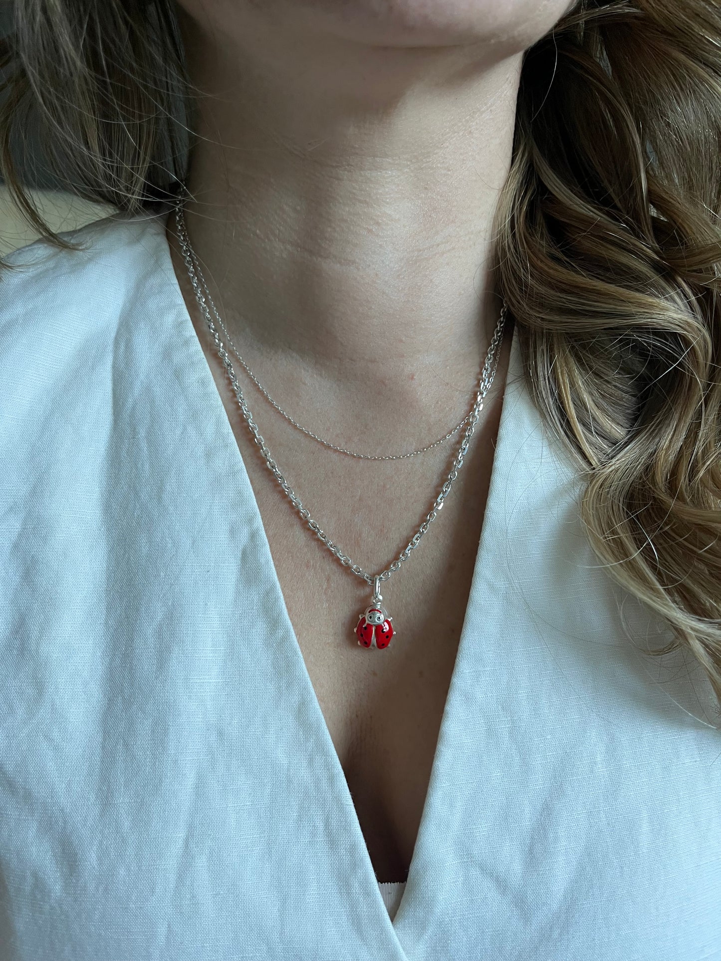 Cadena limada 50cm unisex plata