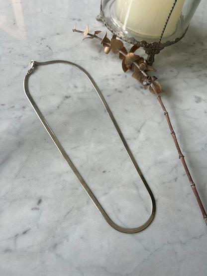 Cadena cinta 45cm Plata