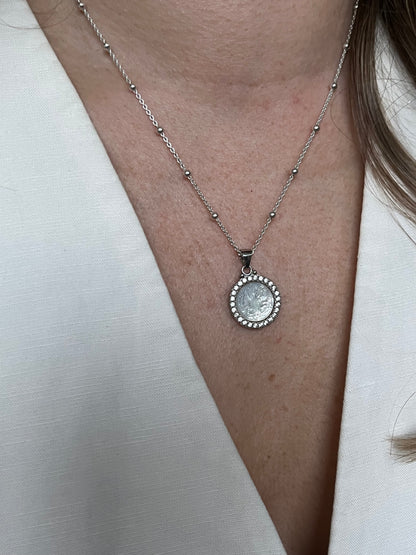 Cadena limada y bolitas largo de 45cm