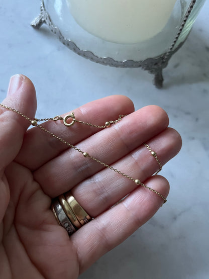 Cadena 40cm baño de oro