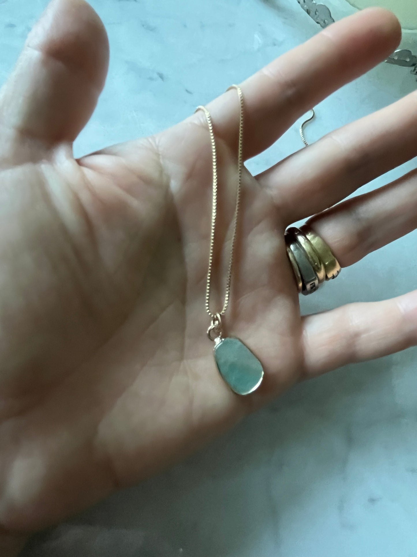 Cadena veneciana 69cm baño de oro