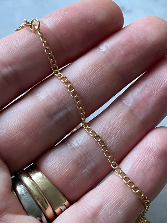 Cadena 49cm baño de oro