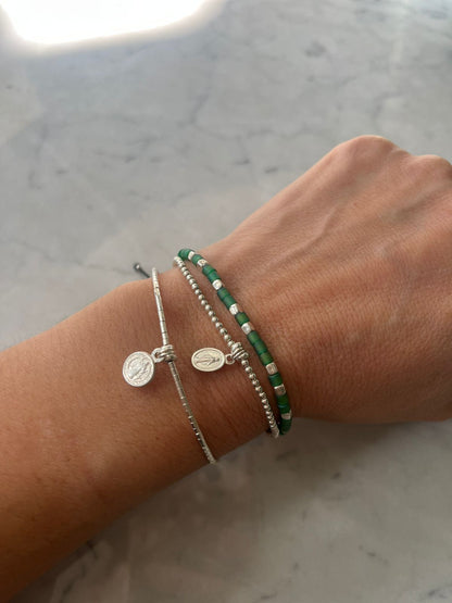 Pulsera de Protección Plata Virgen de los Rayos