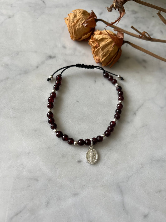 Pulsera Aura granate