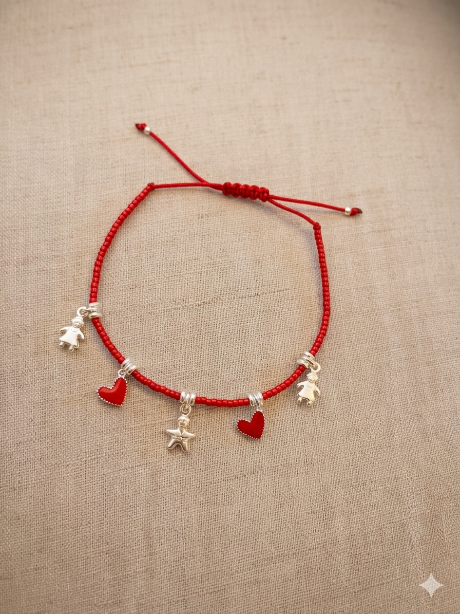Pulsera de Hilo Rojo Amor Multiplicado