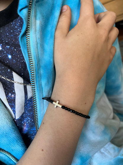 Pulsera kids Cruz plata