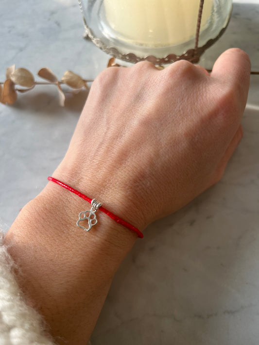 🧿 Pulsera hilo rojo de protección  Huellita de Amor