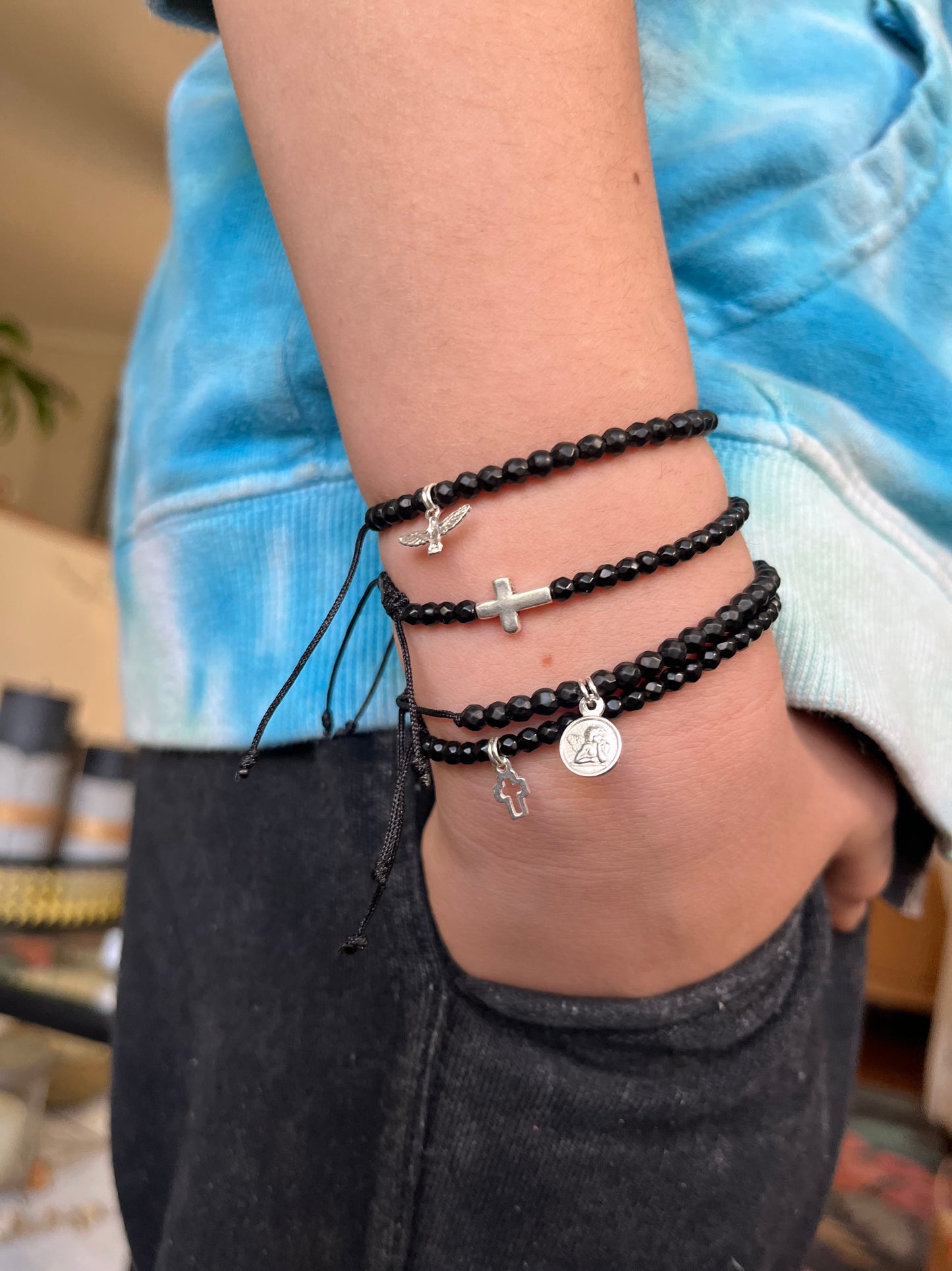 Pulsera kids Cruz plata