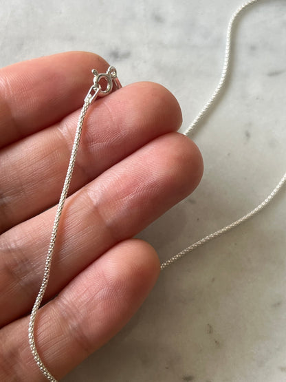 Cadena espuma plata 45cm