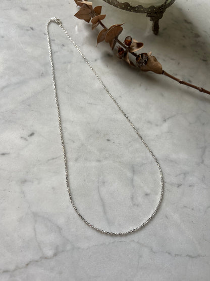 Cadena limada mini plata 45cm