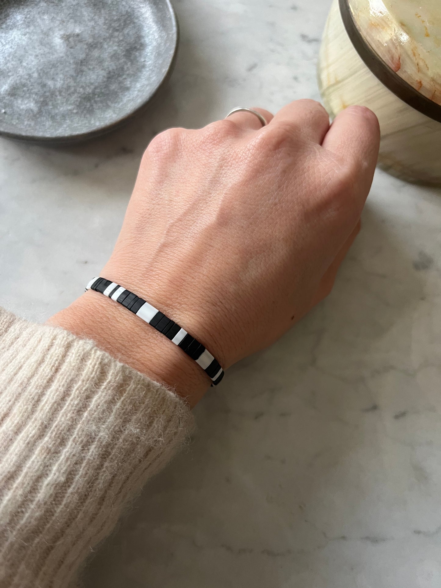 Pulsera de tila colores Blanco Eterno – Pulsera inspirada en Colo-Colo
