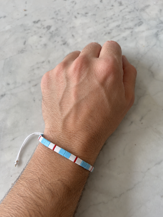 Pulsera inspirada en la Universidad Católica – Franja Eterna – Ana Diseño (foto 2)