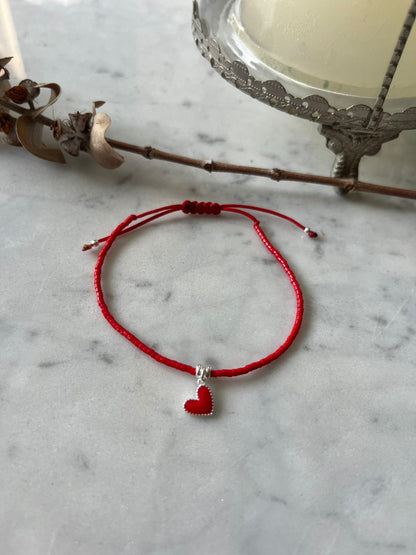 ❤️ Pulsera hilo rojo de protección  Rojo Berry Love