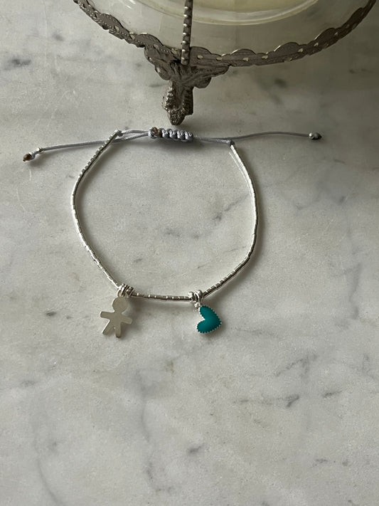 Pulsera de hilo  niño de mi Corazón