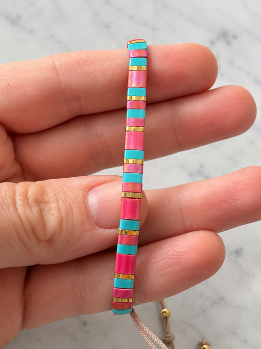 Pulsera de tila colores Amanecer Coral – Ana Diseño (foto 2)
