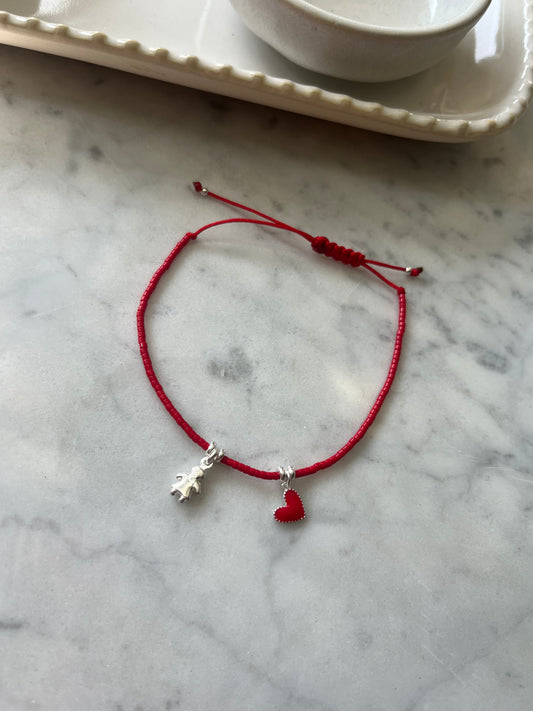 Pulsera Hilo Rojo Mi Pequeño Amor (niña)