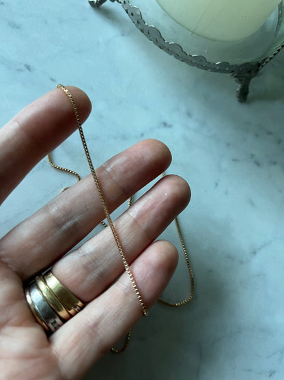 Cadena veneciana baño de oro 49cm