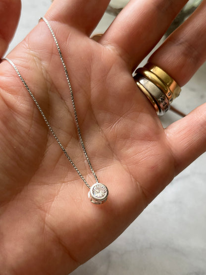 Cadena veneciana 40cm con punto de luz