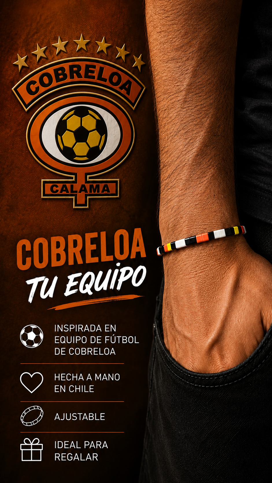 Pulsera inspirada en cobreloa
