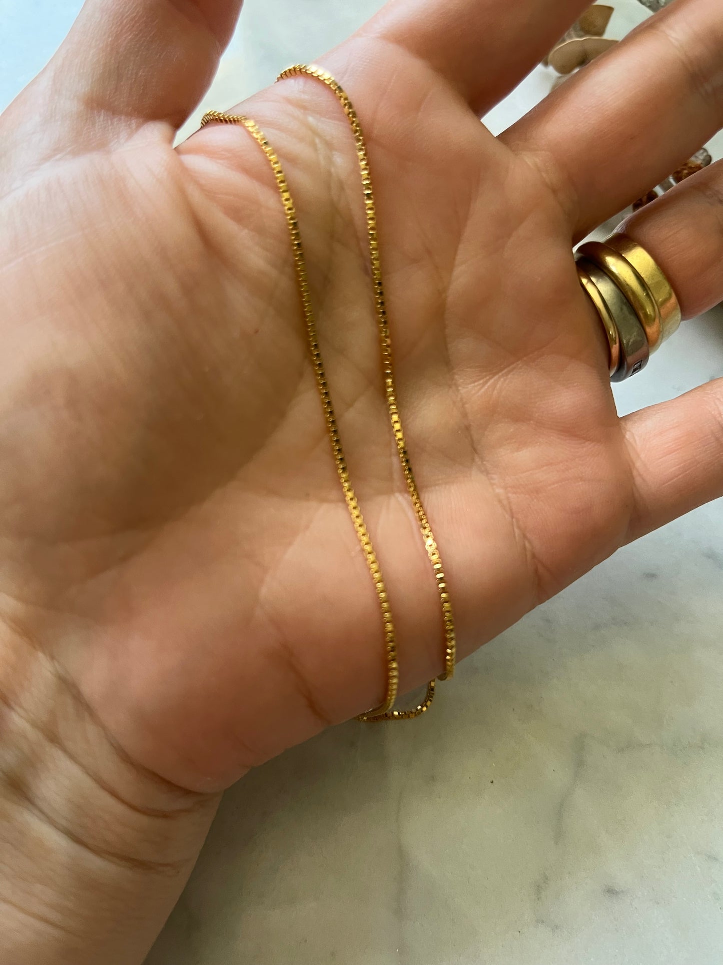 Veneciana baño oro 24k 45cm