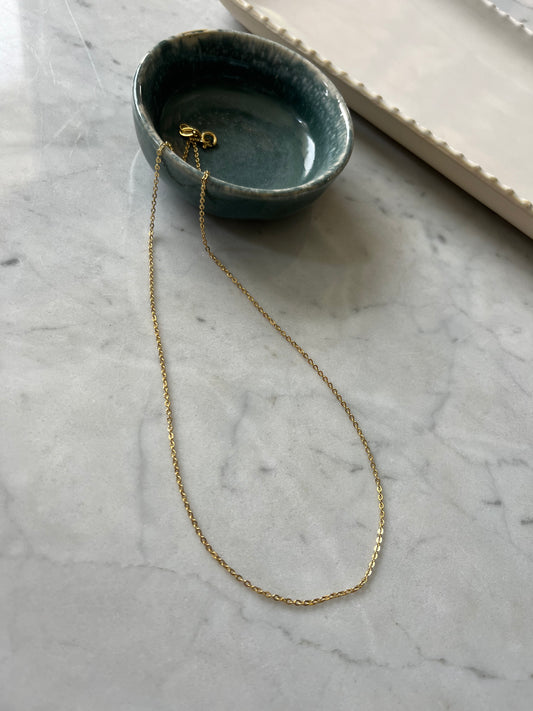 Cadena baño de oro 45cm