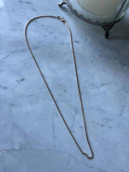 Cadena veneciana baño de oro 49cm