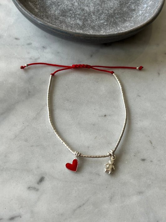 Pulsera hilo rojo Mi Corazón (niña)