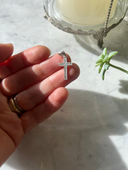 Cruz circones plata